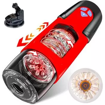 Мощное автоматическое устройство для мужской мастурбации, телескопическое вращающееся устройство для вагинальной мастурбации, секс-игрушки для взрослых, Мужская поршневая чашка для мастурбации с основанием