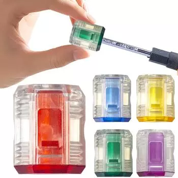 Мощное магнитное кольцо для сверла, прозрачное магнитное кольцо для сверла отвертки, магнитное кольцо для сверла для наконечников отвертки/бит красный