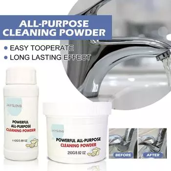 Мощное универсальное порошковое чистящее средство, суперсильное чистящее средство для кухни, многофункциональное чистящее средство для многократного использования на кухне и дома One Size