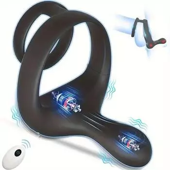 Мощное вибрационное кольцо для пениса с дистанционным управлением, вибрации для пар, мягкая силиконовая секс-игрушка для пар для мужчин