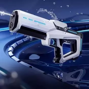 Мощные автоматические водяные бластеры для взрослых, электрические водяные пистолеты для детей, летние игрушки для пляжа на открытом воздухе синий