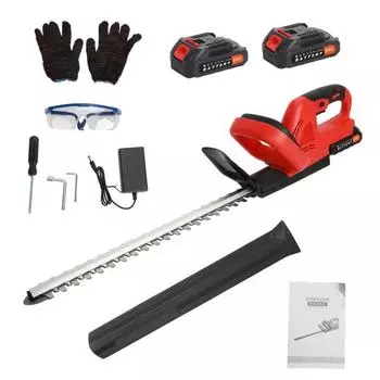 Мощные батареи, перезаряжаемый переключатель включения/выключения, защитное ограждение, триммер для живой изгороди, электрический аккумуляторный нож для живой изгороди 800 Вт, ножницы для травы EU Plug