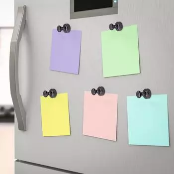 Мощные магнитные гвозди. Канцелярская кнопка. Магниты. Обучение и круговые магнитные компоненты. Металлическое цветное магнитное притяжение. Игрушки из магнитного камня 12 шт. One Size чёрный