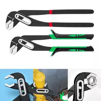 Мощные плоскогубцы для соединения пазов, плоскогубцы для водяных насосов, трубный ключ, сантехнические клещи для домашнего ремонта, зажимные гайки, болты, трубы 10