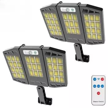 Мощные солнечные фонари для наружного освещения сада, солнечный свет, украшение, настенный светильник, датчик движения, водонепроницаемый светодиодный уличный солнечный светильник
