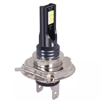 Мощные светодиодные передние противотуманные фары H4 3030 для автомобилей, мотоциклов и трехколесных велосипедов — 12 ламп с противотуманной лампой. H4/three claws