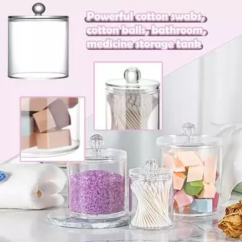 Мощные ватные палочки, ватные шарики, банка для хранения в ванной, банка для хранения белый