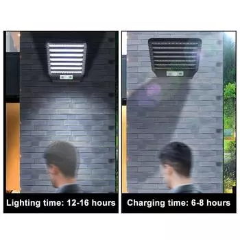 Мощный 30 Вт 98 светодиодов датчик солнечный уличный светильник прочный уличный IP65 водонепроницаемый индукционный садовый светильник Hunman Body со встроенной батареей CHINA