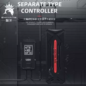 Мощный аквариум с цифровым дисплеем, внешний контроль нагревательного стержня, автоматический термостат, дисплей мощности в реальном времени, нагреватель EU 220V C F