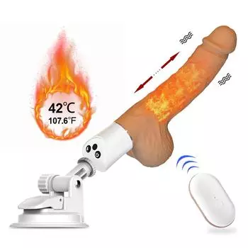 Мощный автоматический выдвижной фаллоимитатор-вибратор с дистанционным управлением, оргазм, любовный пистолет, секс-игрушки для взрослых