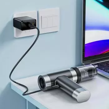 Мощный автомобильный пылесос, мини-электрический турбонагнетатель, 12000 Па, сильная сила всасывания, чистящая машина для автомобиля, домашней клавиатуры