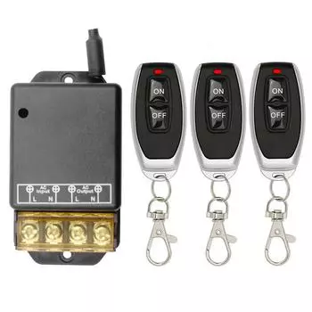 Мощный беспроводной дистанционный переключатель 30A для трехфазного электродвигателя водяного насоса, одноканальный, настенный контроллер 1 high-power receiver (new and old models)