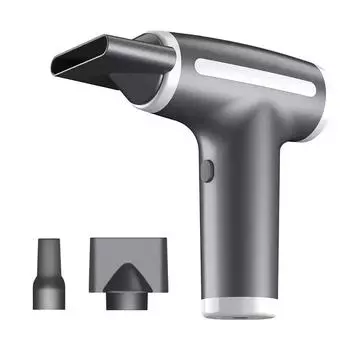 Мощный беспроводной фен 4 в 1 со скоростью вращения 11000 об/мин, многофункциональный пылеуловитель, дорожный фен с отрицательными ионами и зарядкой через USB чёрный