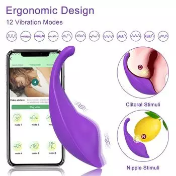 Мощный Bluetooth-вибратор, женский контроль через приложение, вибрационный носимый стимулятор клитора, товары для взрослых, секс-игрушки для женских трусиков CHINA