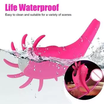 Мощный Chastit Cage Rotation Мужские товары для взрослых без рук Пенис Чехол и грудь Лизание Женщин Вибратор Mastrubatie