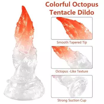 Мощный фаллоимитатор с щупальцем осьминога на присоске, секс-игрушки для женщин и мужчин, TPE Анальная пробка, прогрессивный вагинальный расширитель, сексуальный продукт для взрослых, магазин эротических товаров