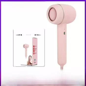 Мощный фен с отрицательными ионами для салонов и дома розовый