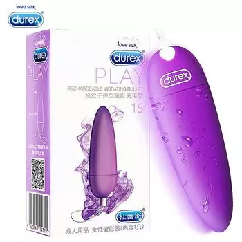 Мощный мини-вибратор для точки G Durex, яйцо-пуля 15 vibrator