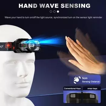 Мощный, мощный, многофункциональный светодиодный фонарь для рыбалки с зарядкой Type-C, индукционный фонарь с большим радиусом действия