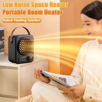 Мощный обогреватель мощностью 1000 Вт, эффективное распределение тепла, низкий уровень шума, мгновенное тепло, энергосберегающий обогреватель EU светло-зеленый