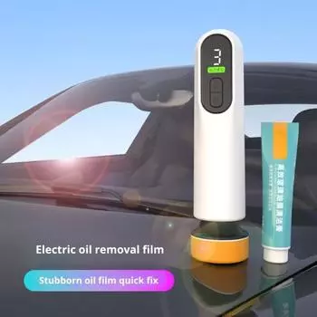 Мощный очиститель лобового стекла, удаляющий масляную пленку, компактный портативный перезаряжаемый автомобильный внутренний и внешний стеклоочиститель для автомобиля A