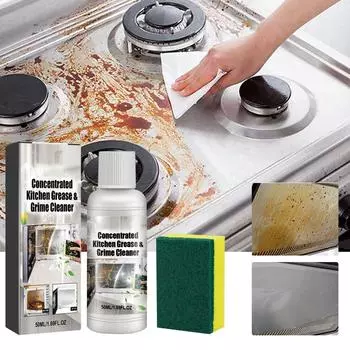 Мощный очиститель масляных пятен для кухни, очиститель для кухонного жира и грязи, удаляет стойкий жир с различных поверхностей A1