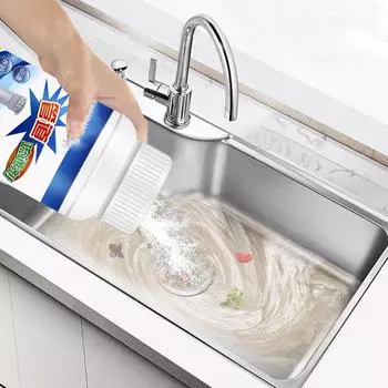 Мощный очиститель раковины и дренажа в дренажном фильтре ванной комнаты синий
