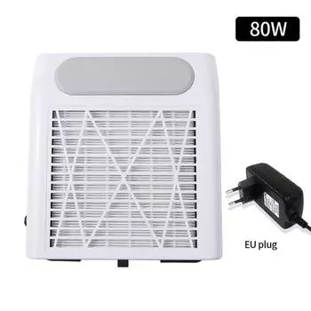 Мощный пылесос для ногтей: Низкий уровень шума, Не регулируемая скорость, Эффективный фильтр, Шлифовка без пыли.