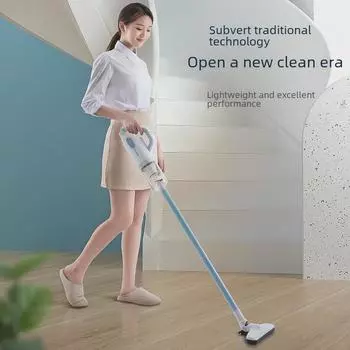 Мощный ручной проводной бытовой пылесос Chigo белый/синий