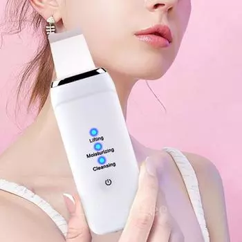 Мощный скребок, ультразвуковая очистка кожи, перезаряжаемый ультразвуковой скребок, скребок для лифтинга, очиститель для лица, лопатка для удаления омертвевшей кожи