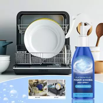 Мощный спрей для мытья посуды, мытье, удаление свежего жира, полировка посуды, 120 мл One Size белый