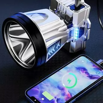 Мощный светодиодный налобный фонарь, перезаряжаемый, встроенный в аккумулятор 18650, водонепроницаемый налобный фонарь для работы на открытом воздухе, мощный налобный фонарь