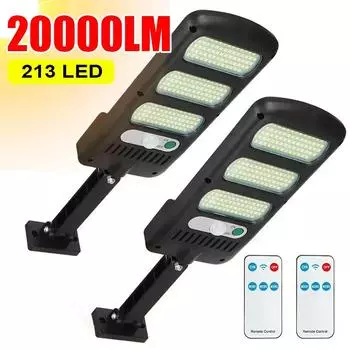 Мощный светодиодный солнечный светильник, уличный солнечный светильник, дистанционное управление, солнечный свет, водонепроницаемый фонарь, настенный светильник, солнечная зарядка, уличный светильник A-1PCS