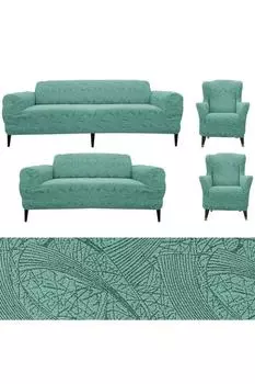 Mosimoso домашний эластичный, гибкий, моющийся хлопковый чехол Sehra с узором 3 + 2 + 1 + 1, жаккардовый чехол для дивана, чехол для дивана