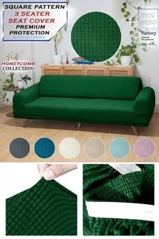 Mosimoso Главная страница Гибкий 3-местный эластичный чехол для дивана из лайкры | Эластичный чехол на сиденье | Чехол на сиденье