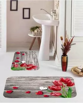 Mosimoso Home BM012 Digital Printed Dot Sole Bath Mat