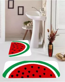 Mosimoso Home BM042 Digital Printed Dot Sole Bath Mat