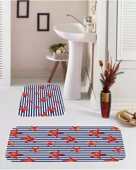 Mosimoso Home BM046 Digital Printed Dot Sole Bath Mat