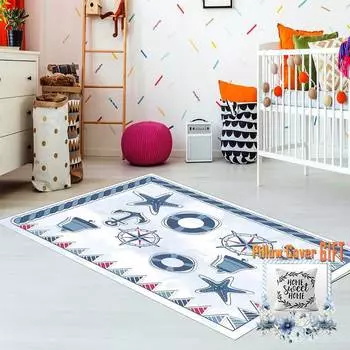 Mosimoso Home H0152 Ковер с принтом на подошве в горошек