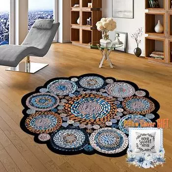 Mosimoso Home H676 Ковер с кожаной подошвой и цифровой печатью