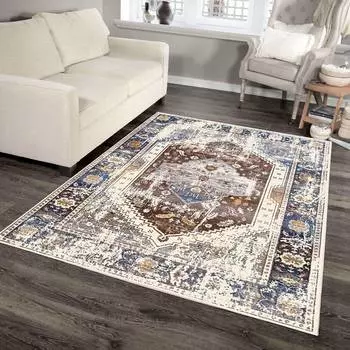 Mosimoso Home H839 Ковер с точечной подошвой и цифровой печатью