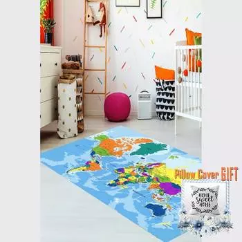 Mosimoso Home H932 Ковер с точечной подошвой и цифровой печатью