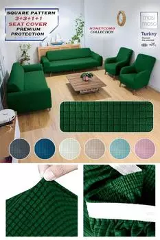 Mosimoso Home Комплект эластичных чехлов для дивана из лайкры 3 + 3 + 1 + 1, гибкий чехол для дивана и дивана-кровати