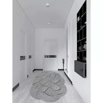 Mosimoso Home Laser Cut H1129 Ковер с принтом на подошве в горошек