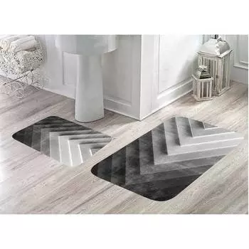Mosimoso Home MB002 Коврик для ванной с принтом, 2 шт.