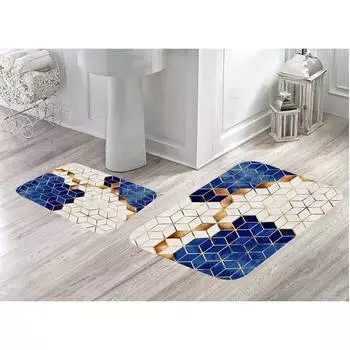 Mosimoso Home MB008 Коврик для ванной с принтом, 2 шт.