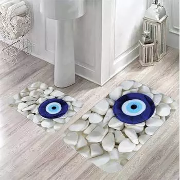 Mosimoso Home MB021 Коврик для ванной с принтом, 2 шт.