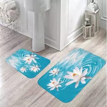 Mosimoso Home MB027 Коврик для ванной с принтом, 2 шт.