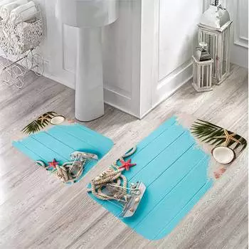 Mosimoso Home MB028 Коврик для ванной с принтом, 2 шт.