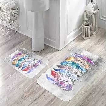 Mosimoso Home MB032 Коврик для ванной с принтом, 2 шт.